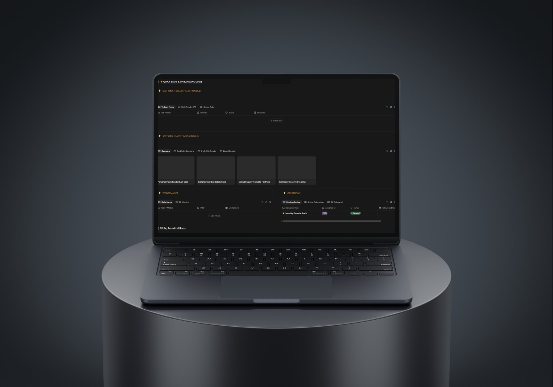 Executive Performance OS™ — All-in-One Notion Workspace for Founders